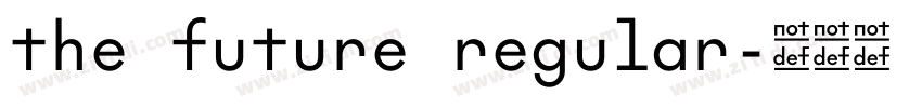 the future regular字体转换